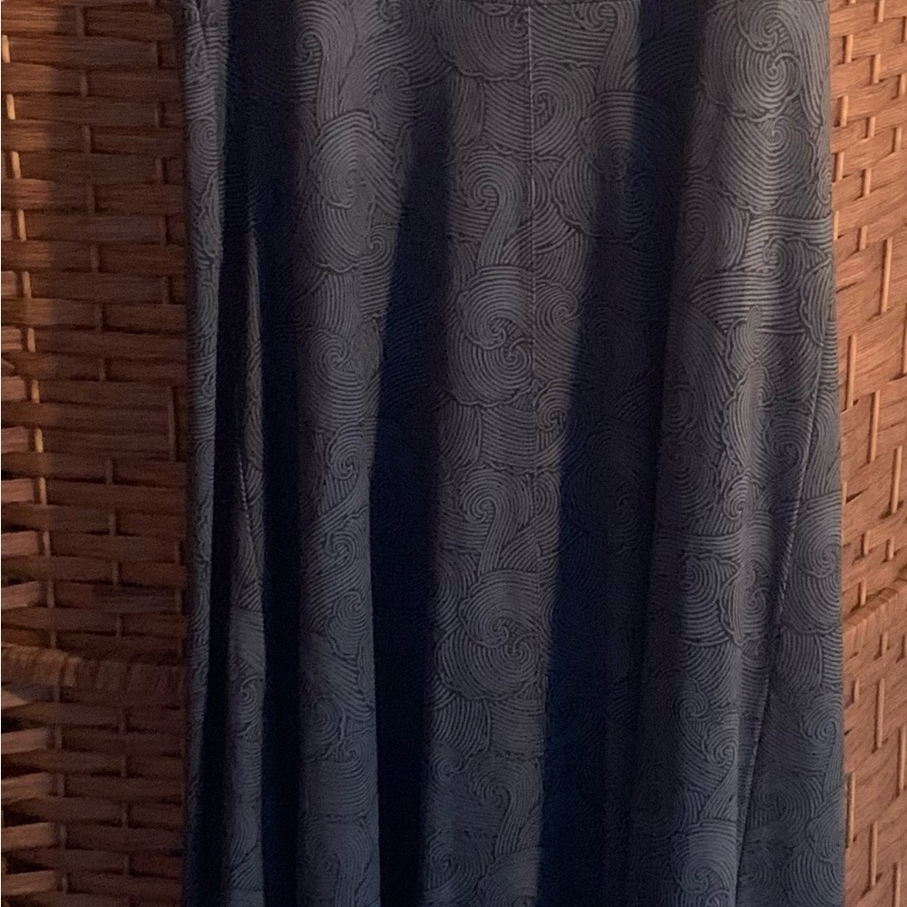 Columbia Navy Patterned A-Line Skirt